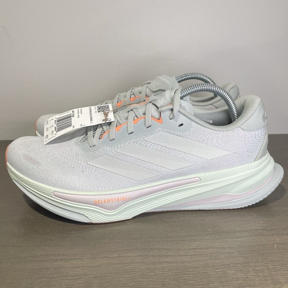 Adidas Womens Size 10.5 Shoes NEW Supernova Prima 2 Grey Mint Running JR7368